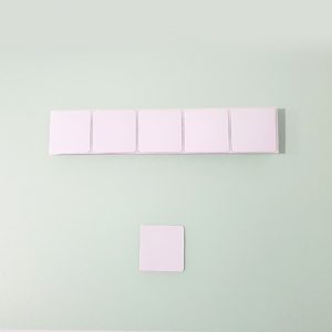 Etiqueta adhesiva antihurto 8.2MHz 3x3 blanca