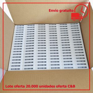 Lote oferta 20.000 adhesivas antihurto AM